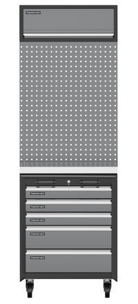 GZ-003 — Panneau perforé + servante mobile