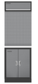 GZ-005 — Panneau perforé + armoire basse 2 portes