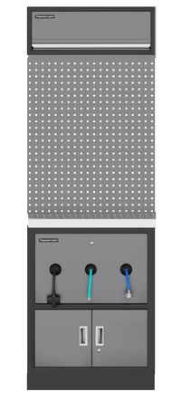 GZ-006 — Panneau perforé + station d'accessoires